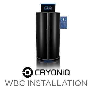 Cryotherapy equipment install by CRYONiQ technician